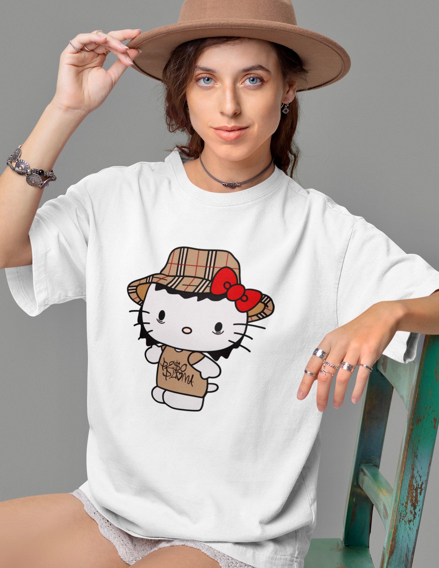Plaid Hello Kitty ~ T-Shirt