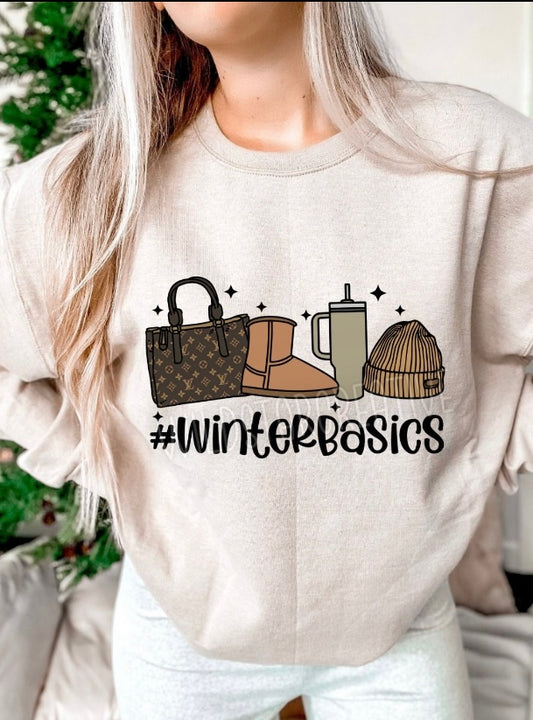 Winter Basics ❄️ ~ crewneck sweatshirt (2 colors)
