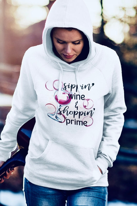 Sippin Wine ~ hoodie