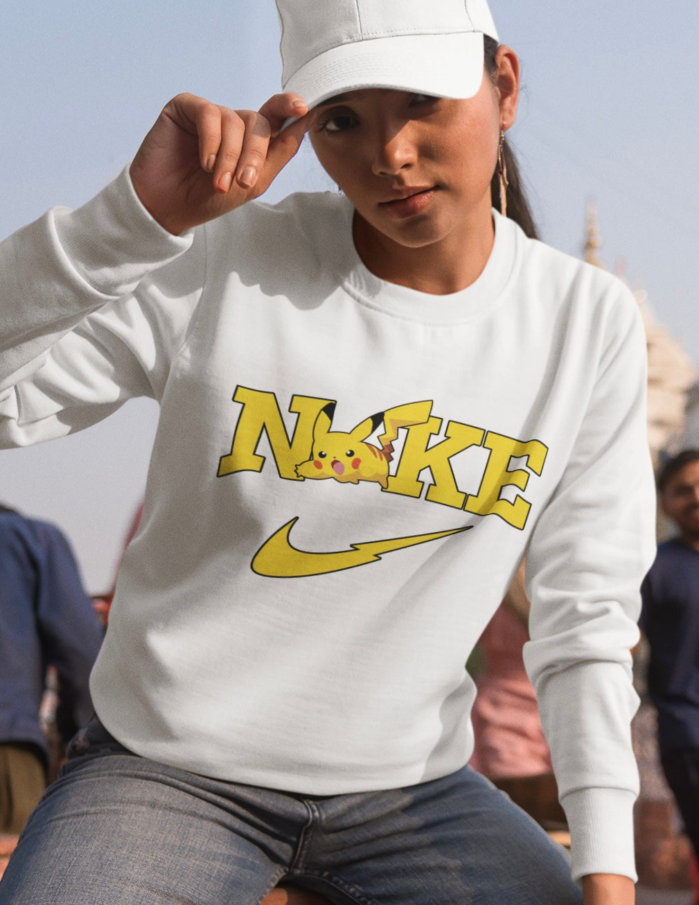 Pikachu Nike Swoosh π~ Crewneck