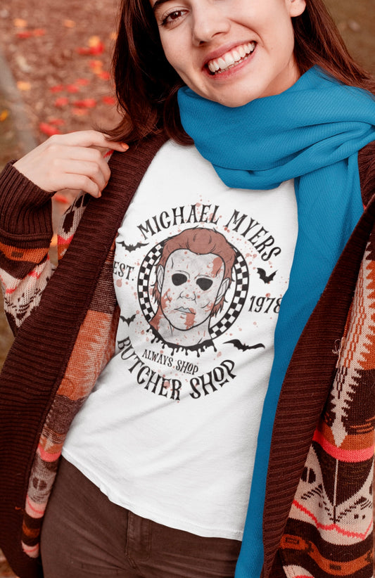  Michael Myers butcher shop ~ T-shirt