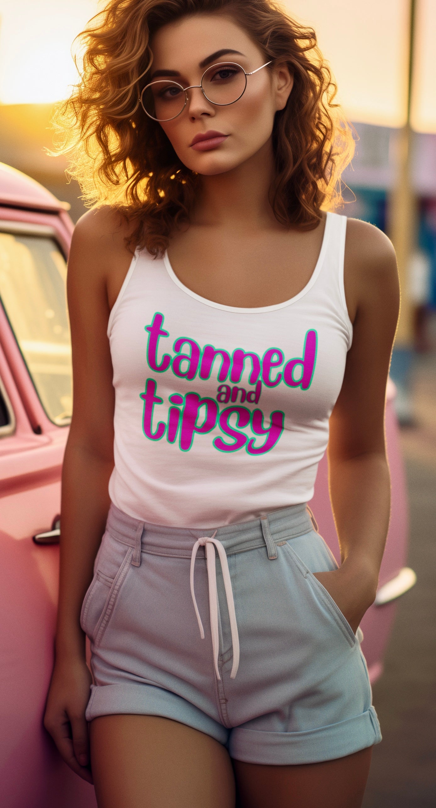 Tanned and Tipsy ~ Tank Top