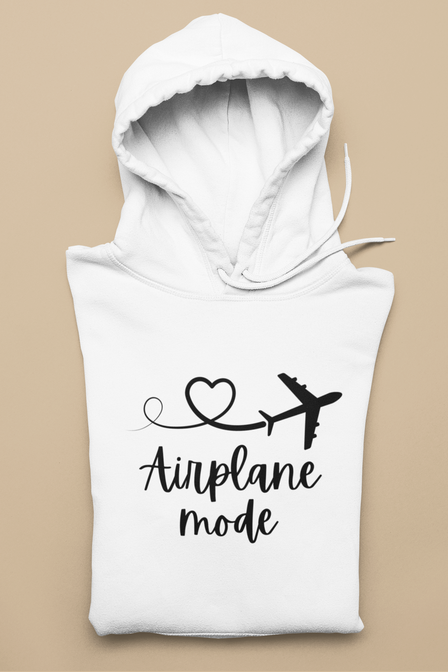 Airplane Mode ✈️ ~ Hoodie (pink, white)