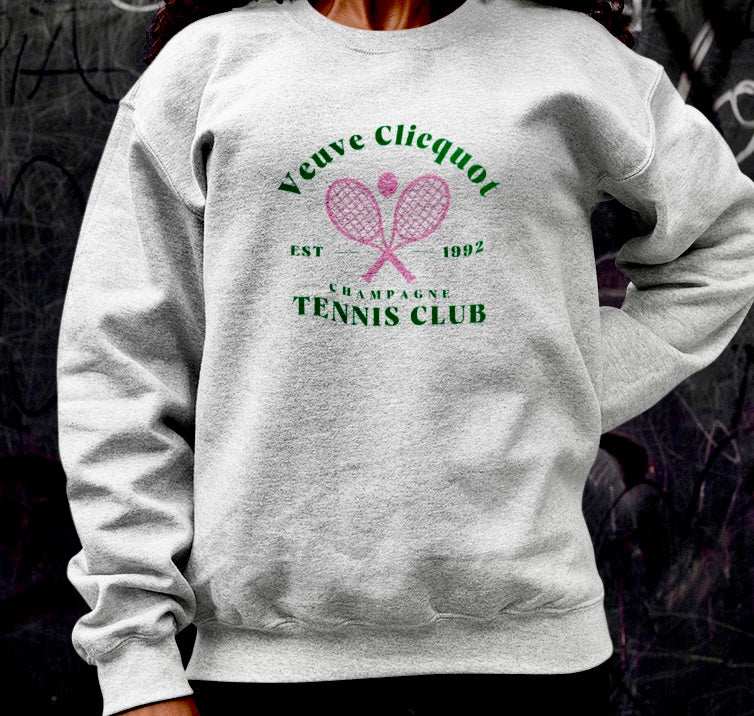 Champagne Tennis Club 🎾 ~ Graphic Crewneck Sweatshirt