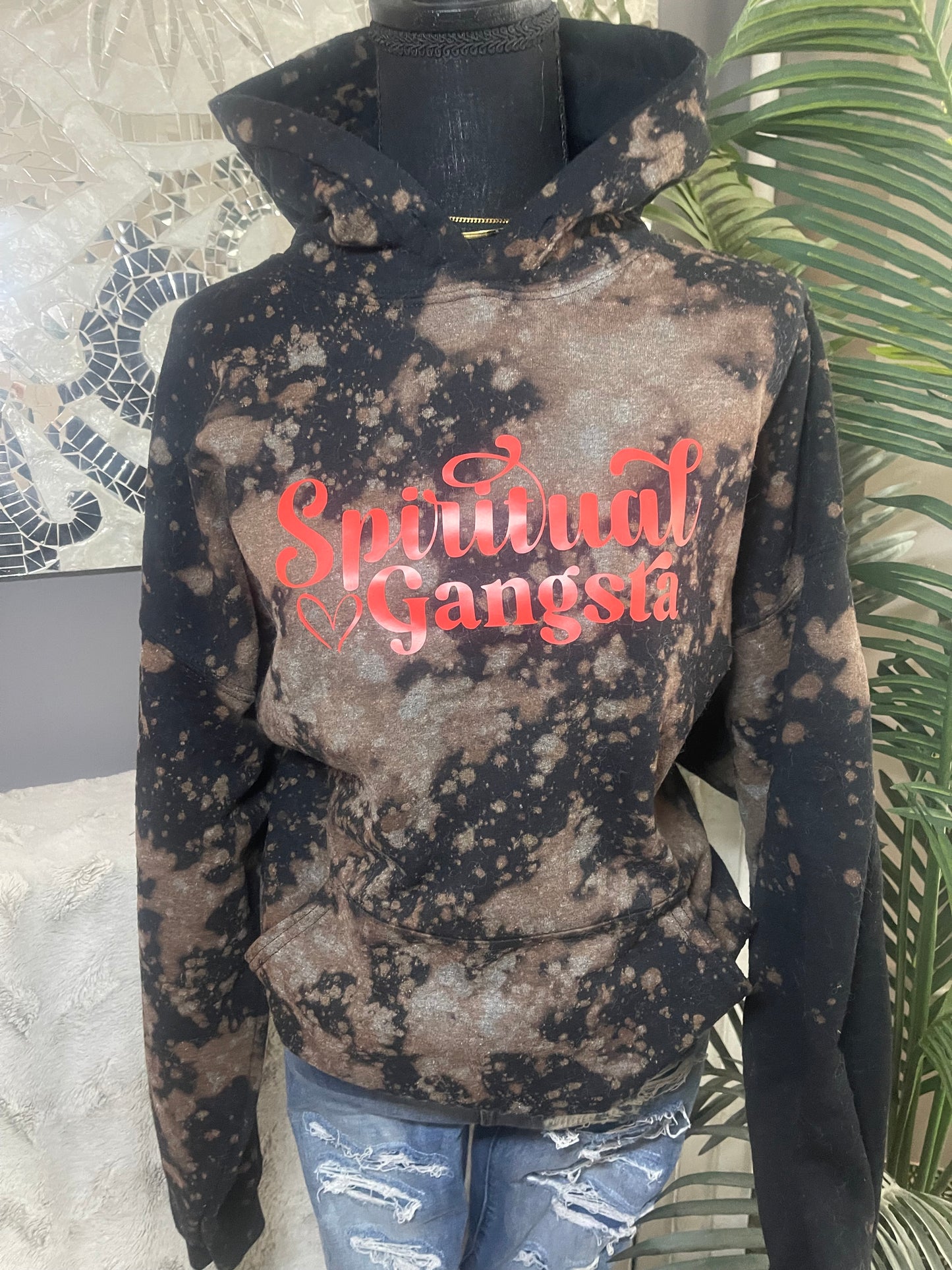 Spiritual Gangsta~ Acid Washed Hoodie