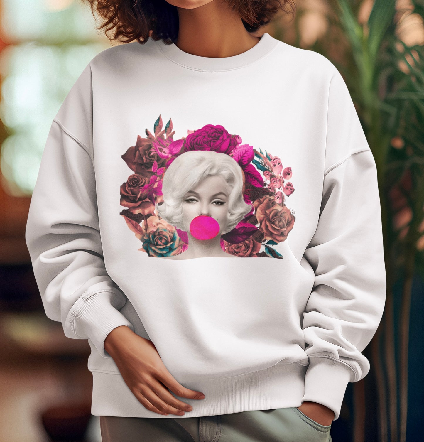 Marilyn Bubble ~ crewneck sweatshirt