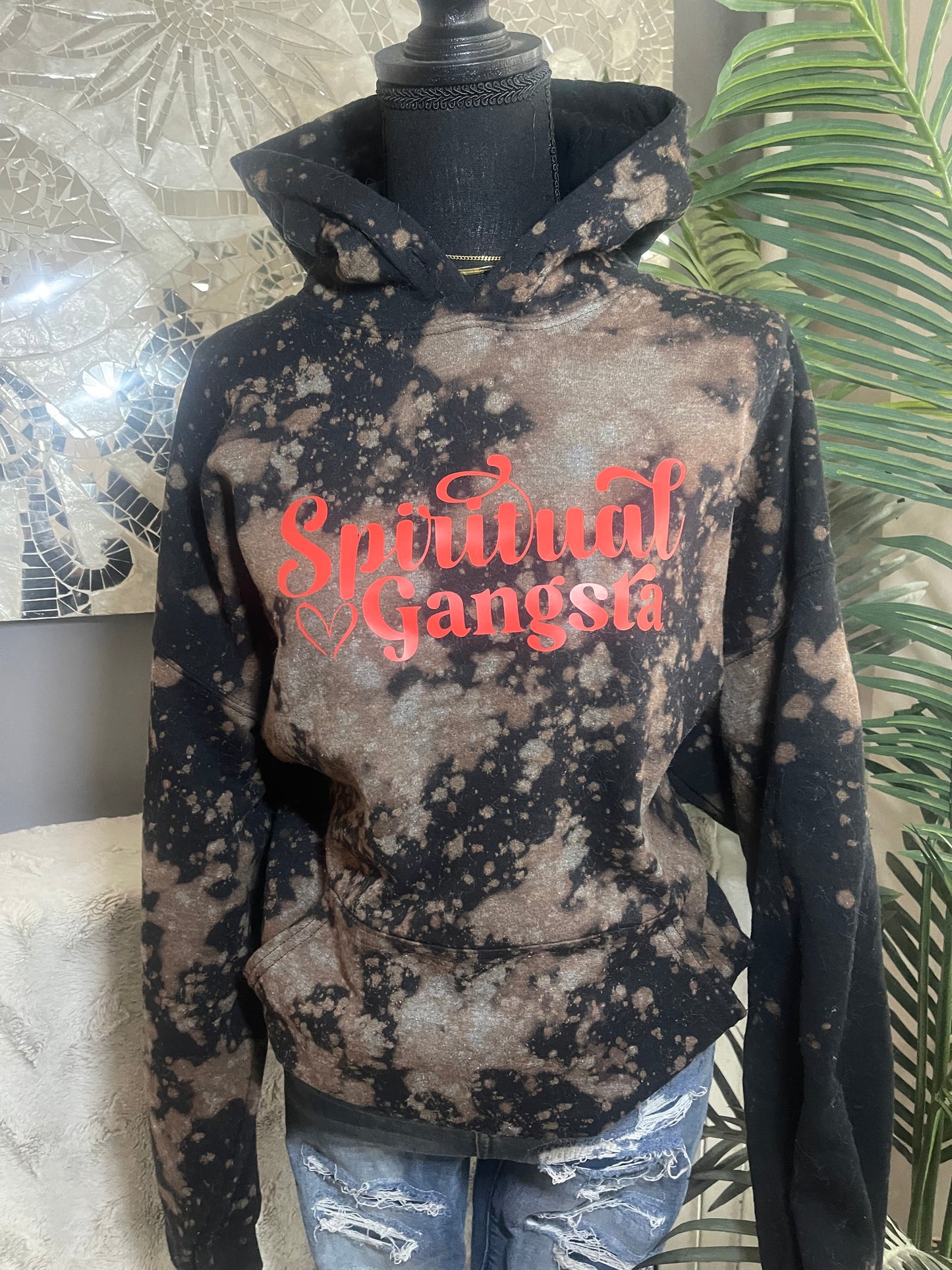 Spiritual Gangsta~ Acid Washed Hoodie