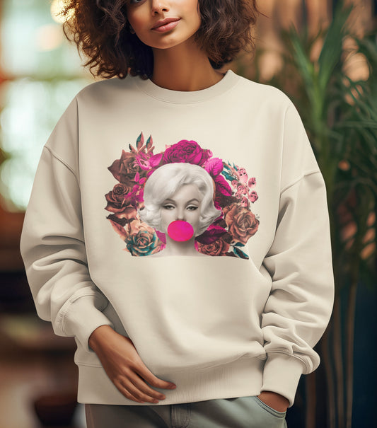 Marilyn Bubble ~ crewneck sweatshirt