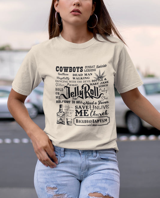 Jelly Roll Favorite Songs ~ T-shirt