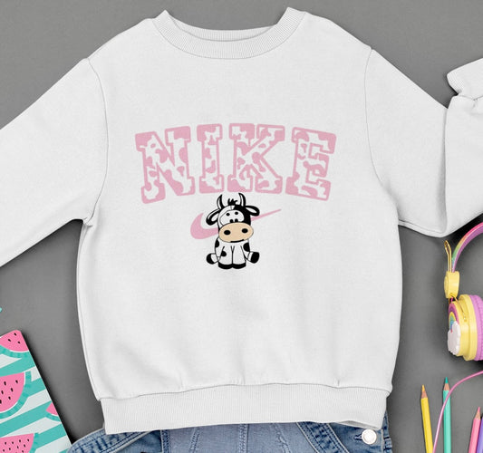 Pink Nike Cow ~ Sweatshirt