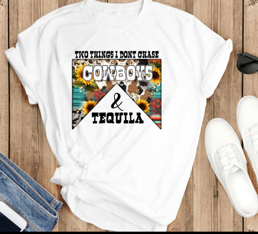 Cowboys & Tequila 🤠~ Graphic Tee Shirt