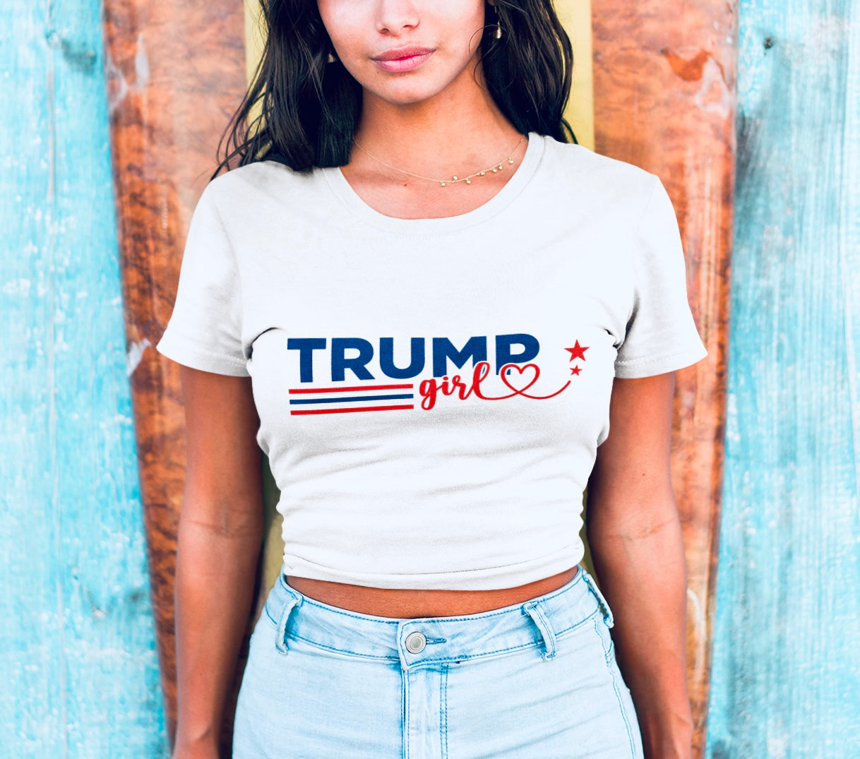 Trump Girl 🏴 ~ Crop Tee Shirt